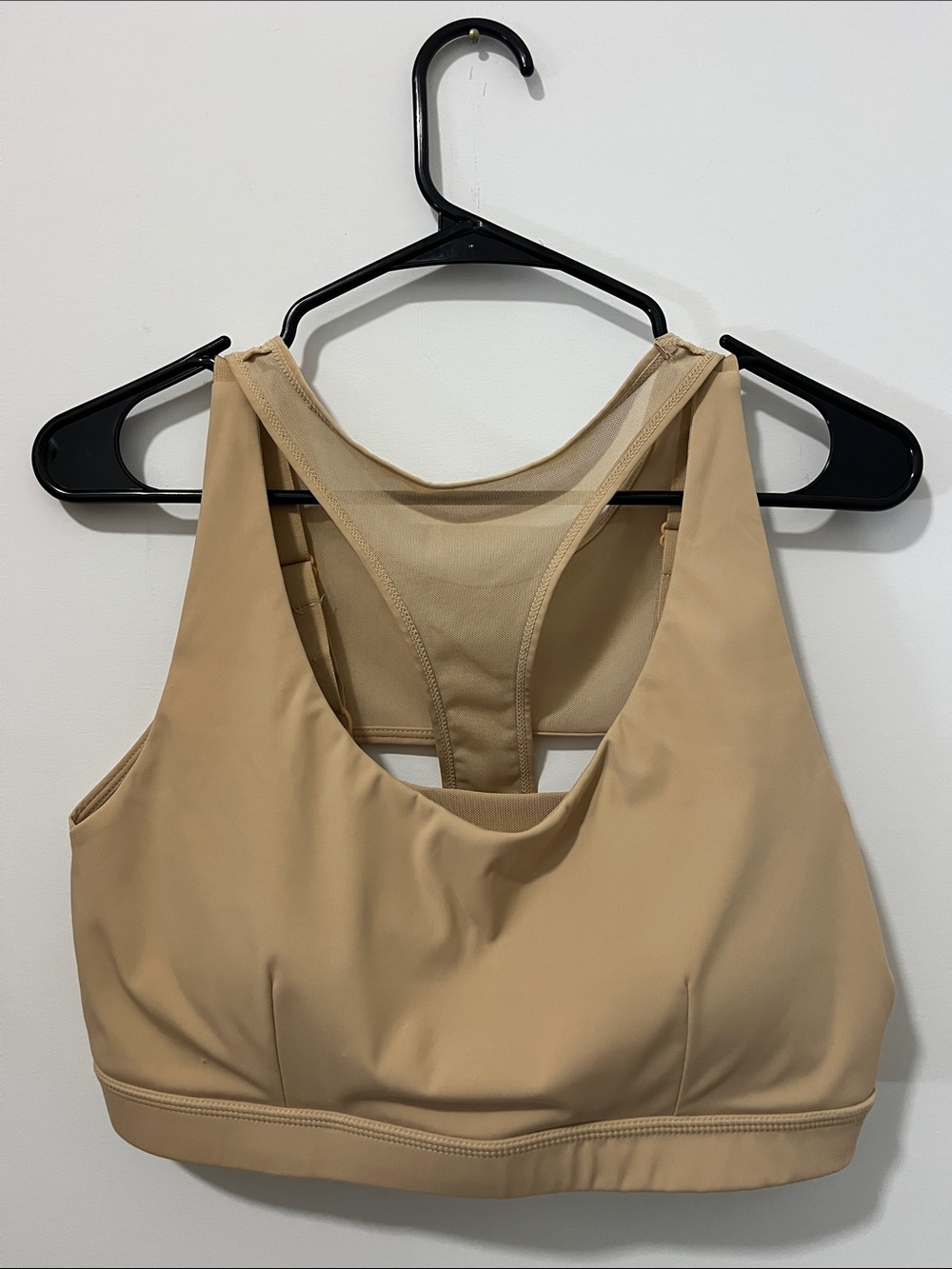 Mono B Nude/Tan Racerback Seamless Sports Bra